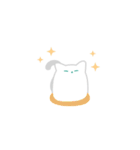 まんじゅうみたいな猫-言葉なし-（個別スタンプ：1）