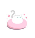 まんじゅうみたいな猫-言葉なし-（個別スタンプ：5）
