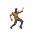 ダンスする黒人たち（個別スタンプ：1）