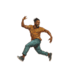 ダンスする黒人たち（個別スタンプ：9）