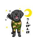 黒ラブラドールレトリーバー・丁寧語（個別スタンプ：3）