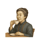 津田 梅子 ギャグ シュール 爆笑（個別スタンプ：4）
