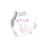 ふわふわリボンネコ＆ジト目イヌ（個別スタンプ：2）