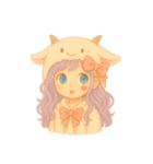 紫髪のヤギガール（個別スタンプ：6）