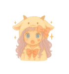 紫髪のヤギガール（個別スタンプ：9）
