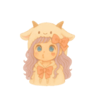 紫髪のヤギガール（個別スタンプ：10）