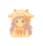 紫髪のヤギガール（個別スタンプ：13）