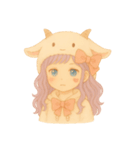 紫髪のヤギガール（個別スタンプ：15）