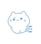 ♡水色にゃんこ♡-敬語-（個別スタンプ：33）