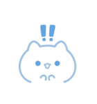 ♡水色にゃんこ♡-敬語-（個別スタンプ：36）