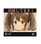 表情豊かな顔で喜怒哀楽〜多彩コメント（個別スタンプ：2）