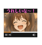 表情豊かな顔で喜怒哀楽〜多彩コメント（個別スタンプ：21）