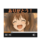 表情豊かな顔で喜怒哀楽〜多彩コメント（個別スタンプ：22）