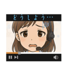 表情豊かな顔で喜怒哀楽〜多彩コメント（個別スタンプ：32）