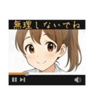 表情豊かな顔で喜怒哀楽〜多彩コメント（個別スタンプ：38）