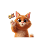 【OK猫】（個別スタンプ：6）