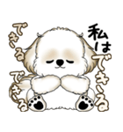 シーズー犬 2025 「やるかやらないか」（個別スタンプ：1）