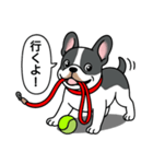 フレンチブルドッグ(ブラックパイド)（個別スタンプ：10）