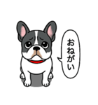 フレンチブルドッグ(ブラックパイド)（個別スタンプ：18）