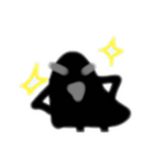 黒い何かの日常スタンプ（個別スタンプ：9）