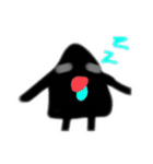 黒い何かの日常スタンプ（個別スタンプ：10）