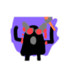 黒い何かの日常スタンプ（個別スタンプ：12）