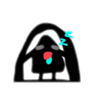 黒い何かの日常スタンプ（個別スタンプ：15）