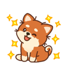 かわいいブラウンシバ犬「マランちゃん」（個別スタンプ：4）
