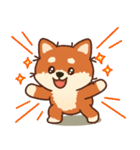 かわいいブラウンシバ犬「マランちゃん」（個別スタンプ：9）