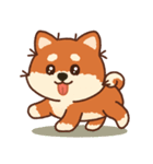 かわいいブラウンシバ犬「マランちゃん」（個別スタンプ：35）