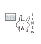 年中使えるお天気のことを話すうさぎ（個別スタンプ：1）