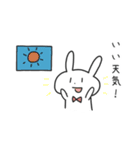 年中使えるお天気のことを話すうさぎ（個別スタンプ：3）