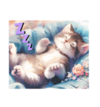 子猫と花（個別スタンプ：6）