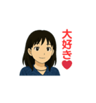 大人女性日常会話04・紺ワンピ25春（個別スタンプ：8）