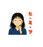 大人女性日常会話04・紺ワンピ25春（個別スタンプ：15）