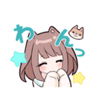 小鳥とわんこ女子（個別スタンプ：7）