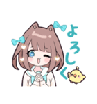 小鳥とわんこ女子（個別スタンプ：10）
