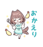 小鳥とわんこ女子（個別スタンプ：18）