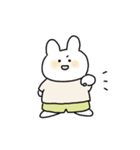 みどりのズボンのうさぎ（個別スタンプ：12）