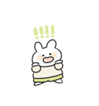 みどりのズボンのうさぎ（個別スタンプ：21）