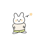 みどりのズボンのうさぎ（個別スタンプ：32）