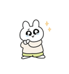 みどりのズボンのうさぎ（個別スタンプ：37）