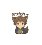 もふもふオオカミ少年の日常スタンプ（個別スタンプ：22）