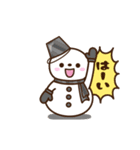 動く★雪だるまスタンプ4【気持ち】（個別スタンプ：1）