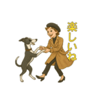 イタグレのロコとジェニーおばさん（個別スタンプ：1）