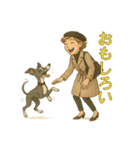 イタグレのロコとジェニーおばさん（個別スタンプ：8）
