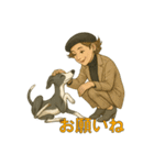 イタグレのロコとジェニーおばさん（個別スタンプ：13）