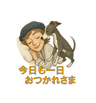イタグレのロコとジェニーおばさん（個別スタンプ：14）