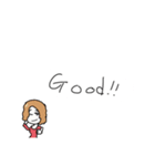 日常会話(豆女編)（個別スタンプ：7）