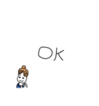 日常会話(豆女編)（個別スタンプ：9）